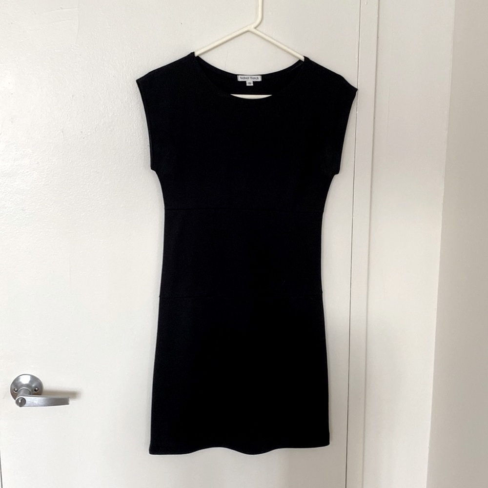 Velvet Torch Black Fitted Dress